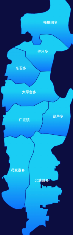echarts邢台市广宗县颜色渐变