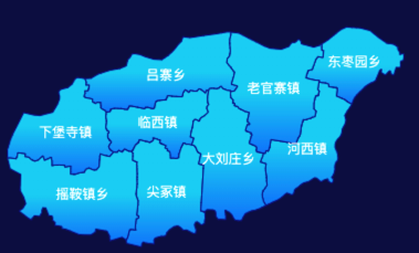 echarts邢台市临西县颜色渐变