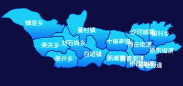 echarts邢台市沙河市颜色渐变