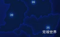 echarts日照市地图实现圆形波纹状气泡图效果