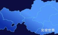 echarts毕节市地图颜色渐变实例