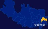 echarts日喀则市地图闪烁效果实例