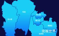 echarts马鞍山市渐变地图效果实例下载