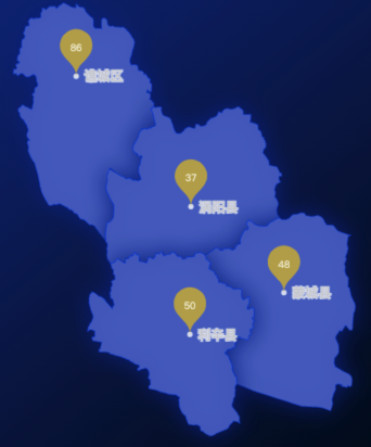 echarts亳州市地图气泡实例下载