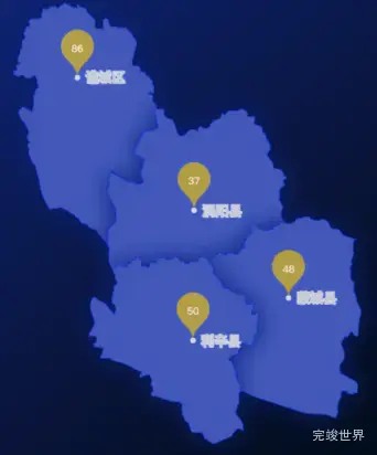 echarts亳州市地图气泡实例下载