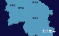 echarts海口市地图3d地图渲染实例