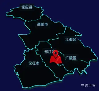 echarts扬州市地图3d地图加自定义图标