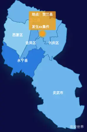 echarts银川市地图tooltip轮播效果实例