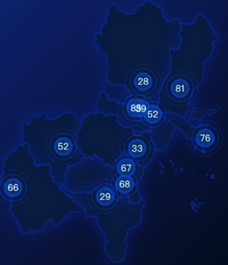 echarts温州市地图气泡图效果实例