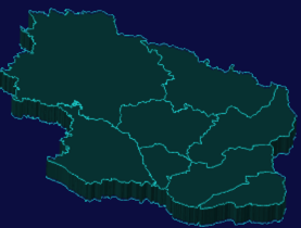 threejs庆阳市 3d地图实例