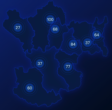 echarts陇南市气泡图实例效果