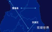 echarts遂宁市地图自定义引导线实例代码