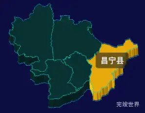 threejs保山市地图3d地图鼠标移入显示标签并高亮代码演示