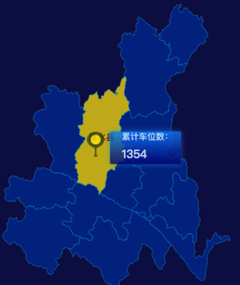 echarts红河哈尼族彝族自治州地图点击地图插小旗效果实例