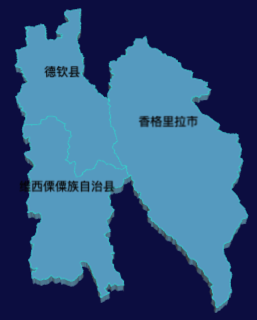 echarts迪庆藏族自治州地图3d地图实例代码