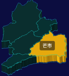 threejs德宏傣族景颇族自治州地图3d地图鼠标移入显示标签并高亮代码演示