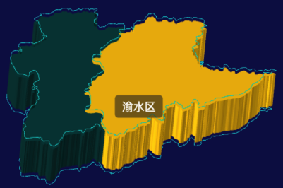 threejs新余市地图3d地图鼠标移入显示标签并高亮实例代码
