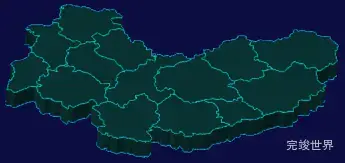 threejs忻州市地图3d地图代码演示