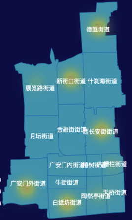 西城区地图热力图实例代码