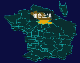 threejs北京市朝阳区地图3d地图鼠标移入显示标签并高亮实例