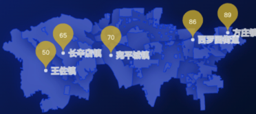 echarts地图北京市丰台区效果渲染实例
