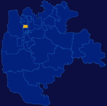 echarts大兴区地图区域闪烁效果