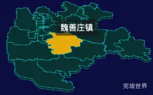 threejs北京市大兴区地图3d地图鼠标移入显示标签并高亮效果实例