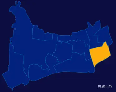 echarts上海市长宁区地图指定区域高亮效果