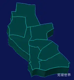 threejs上海市虹口区地图3d地图代码演示