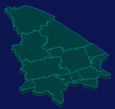 threejs上海市宝山区地图3d地图演示实例