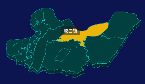 threejs重庆市南岸区地图3d地图鼠标移入显示标签并高亮效果