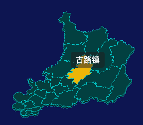threejs重庆市渝北区地图3d地图鼠标移入显示标签并高亮实例代码