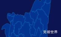 echarts重庆市巴南区地图区域闪烁代码演示