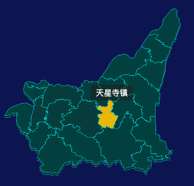 threejs重庆市巴南区地图3d地图鼠标移入显示标签并高亮实例