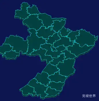 threejs重庆市铜梁区地图3d地图效果实例