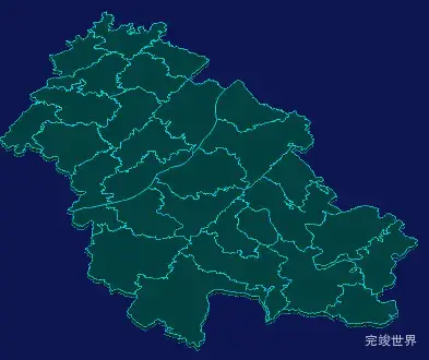 threejs重庆市丰都县地图3d地图演示实例