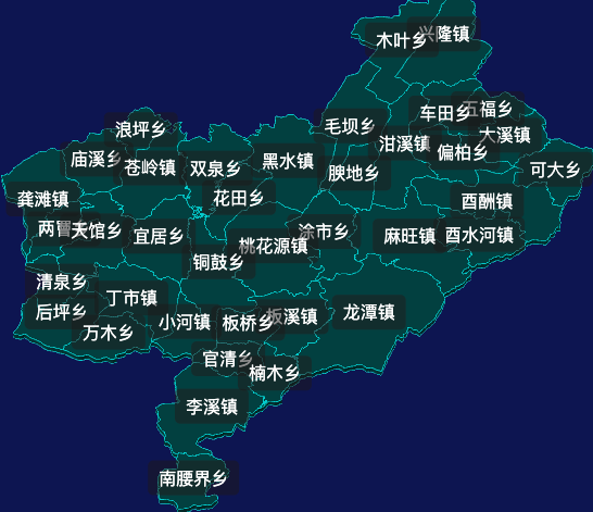 threejs重庆市酉阳土家族苗族自治县地图3d地图label标签代码演示