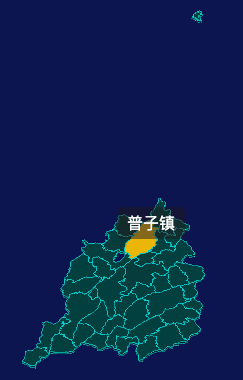 threejs重庆市彭水苗族土家族自治县地图3d地图鼠标移入显示标签并高亮实例代码