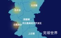 echarts石家庄市鹿泉区地图热力图实例代码