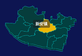 threejs石家庄市正定县地图3d地图鼠标移入显示标签并高亮演示实例