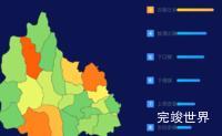 echarts石家庄市平山县地图地图排行榜效果实例代码