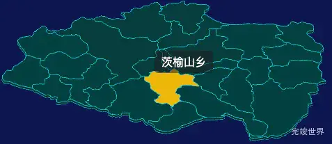 threejs秦皇岛市青龙满族自治县地图3d地图鼠标移入显示标签并高亮实例