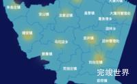 echarts秦皇岛市昌黎县地图热力图效果实例