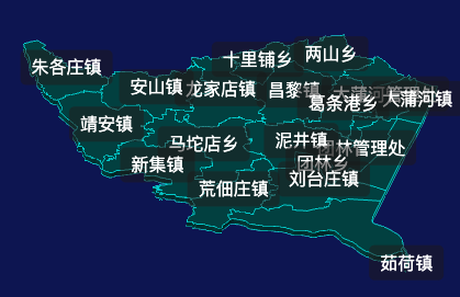 threejs秦皇岛市昌黎县地图3d地图css2d标签演示实例