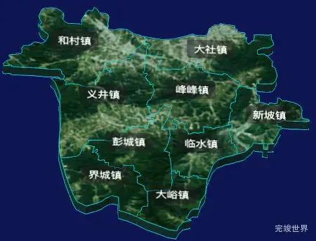 threejs邯郸市峰峰矿区地图3d地图自定义贴图实例代码