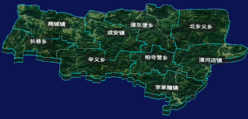 threejs邯郸市成安县地图3d地图自定义贴图实例