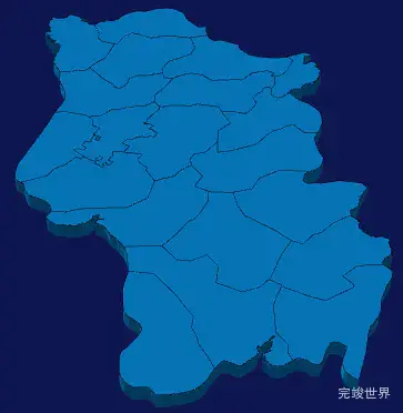 echarts邯郸市大名县地图3d地图实例旋转动画实例