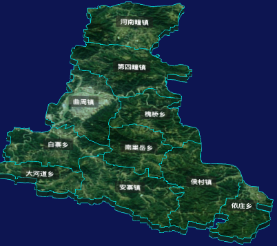 threejs邯郸市曲周县地图3d地图自定义贴图实例