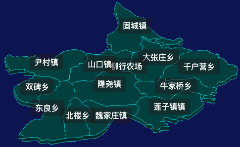 threejs邢台市隆尧县地图3d地图css2d标签代码演示