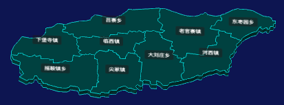 threejs邢台市临西县地图3d地图CSS3D标签实例代码